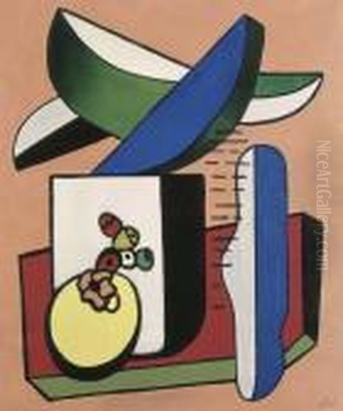 Nature Morte Au Citron Oil Painting by Fernand Leger
