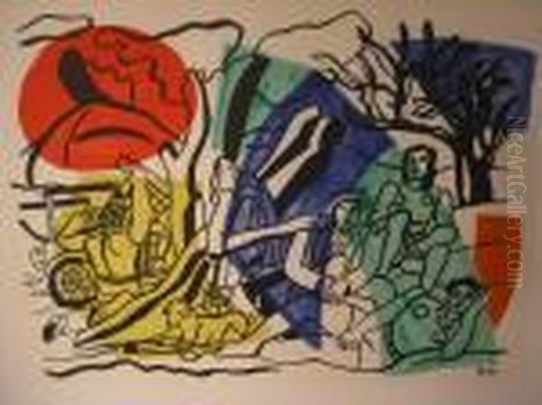 La Partie De Compagne Oil Painting by Fernand Leger