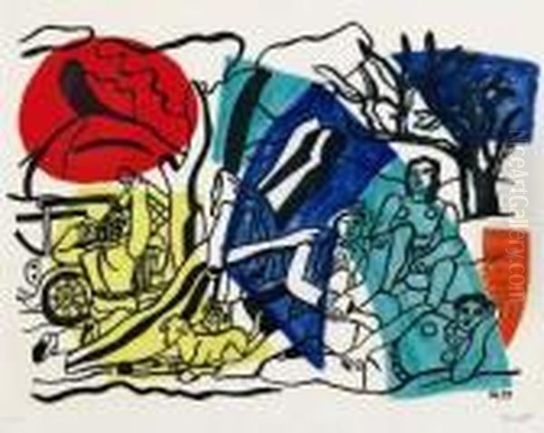 La Partie De Campagne Oil Painting by Fernand Leger
