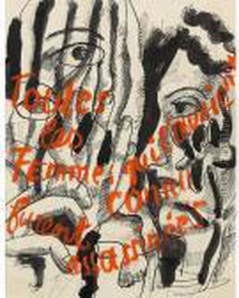 Les Illuminations Oil Painting by Fernand Leger