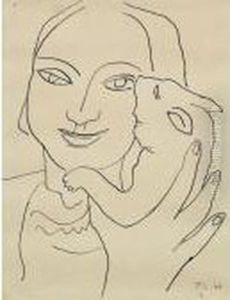 Femme Au Chat
