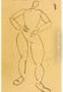 Etude De Personnage Nu, Debout