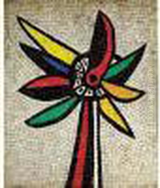 Le Tournesol Ou Soleil Oil Painting by Fernand Leger