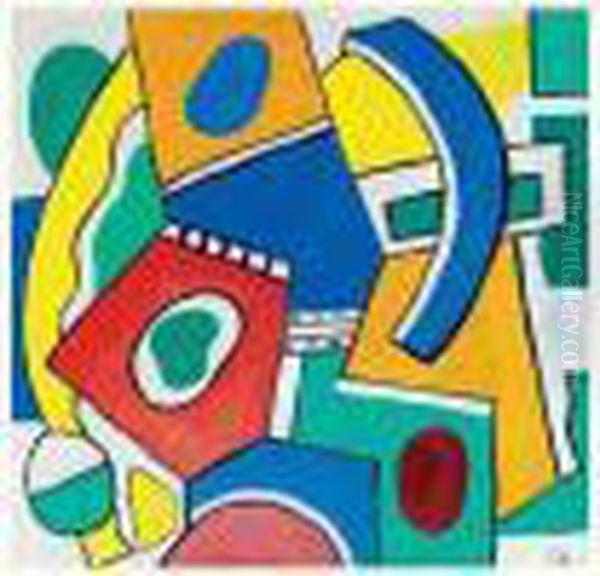 Composition Oil Painting by Fernand Leger