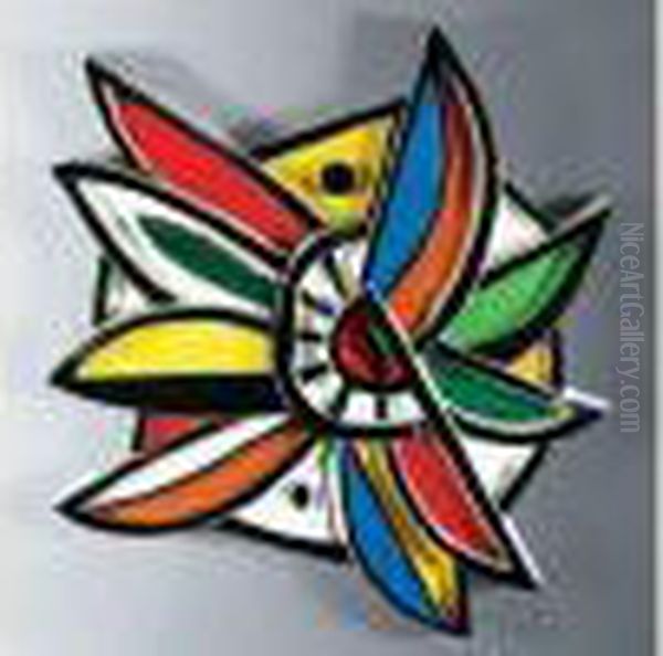 Le Tournesol Oil Painting by Fernand Leger