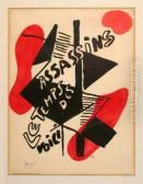 Comedie De La Soif; Matinee D'ivresse (saphire 26; 31) Oil Painting by Fernand Leger