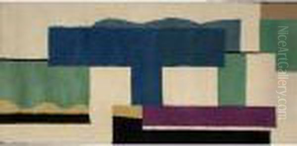 Blanc Oil Painting by Fernand Leger