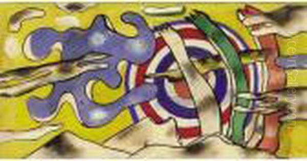 L'avion Dans Les Nuages Oil Painting by Fernand Leger