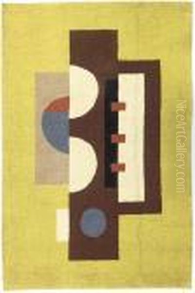 Jaune #10 Oil Painting by Fernand Leger