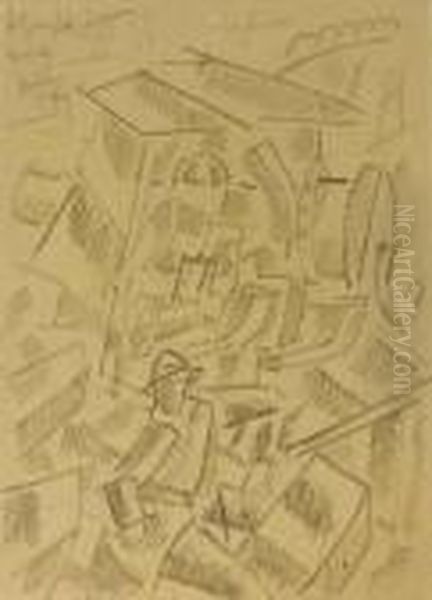 Hissage De Forme Mobile Oil Painting by Fernand Leger
