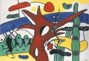 Paysage Au Coq Rouge