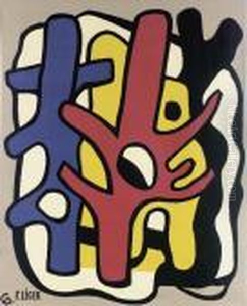 Composition Oil Painting by Fernand Leger