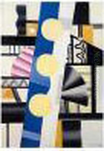 Sujet Mecanique Oil Painting by Fernand Leger