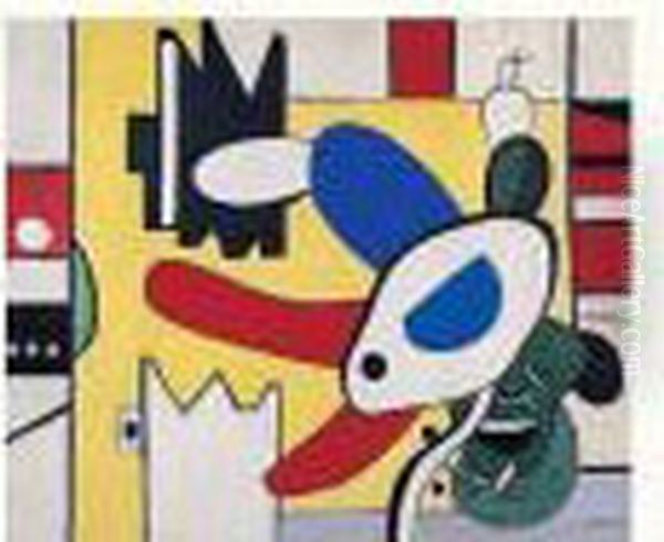 Le Papillon Rouge Oil Painting by Fernand Leger