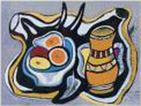 Nature Morte Au Pichet, 1948-1949 Oil Painting by Fernand Leger