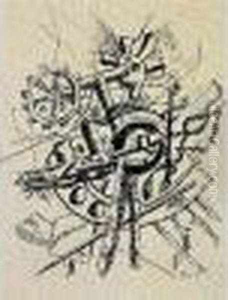 La Roue Brisee Oil Painting by Fernand Leger