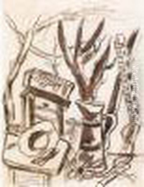 Sans Titre Oil Painting by Fernand Leger