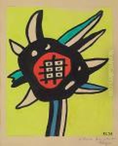 Le Tournesol>. Oil Painting by Fernand Leger