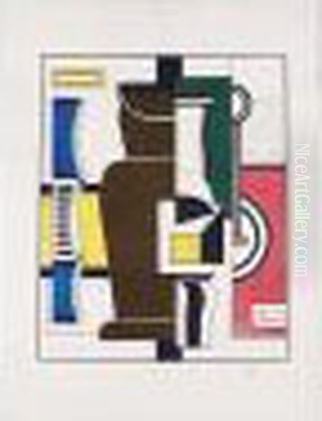Le Vase (s. 12) Oil Painting by Fernand Leger