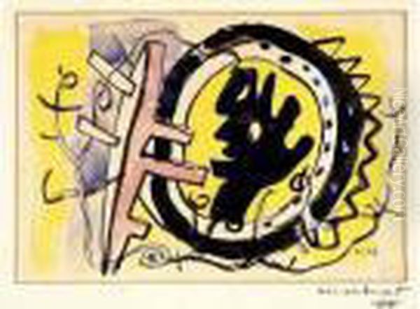 Leger Oil Painting by Fernand Leger