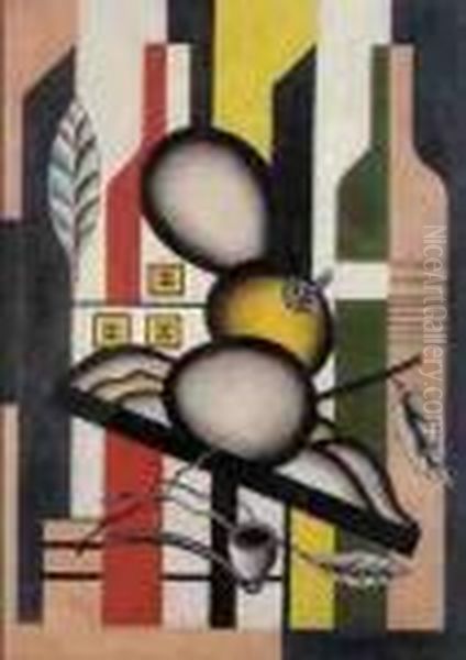Nature Morte Oil Painting by Fernand Leger