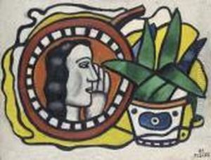 Le Medaillon Et La Plante Verte