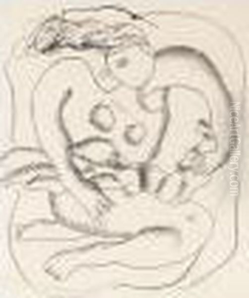 Nu Oil Painting by Fernand Leger