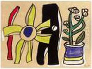 Nature Morte Au Vase Bleu
