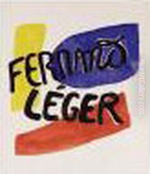 Dessin Pour Une Affiche Oil Painting by Fernand Leger