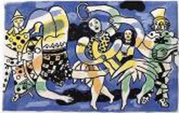 Cirque (saphire 44-106) Oil Painting by Fernand Leger