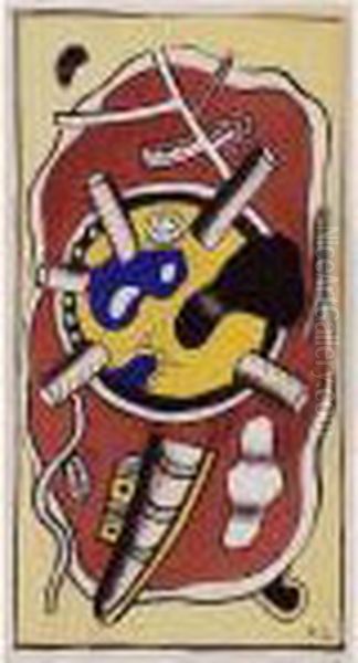 Fragments Oil Painting by Fernand Leger