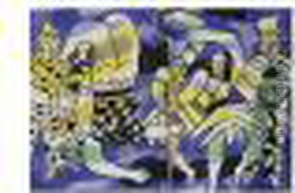 Cirque (saphire 44-106) Oil Painting by Fernand Leger