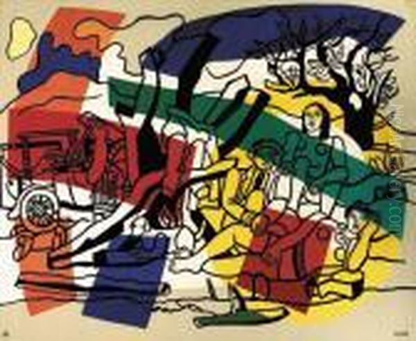 La Partie De Campagne Oil Painting by Fernand Leger