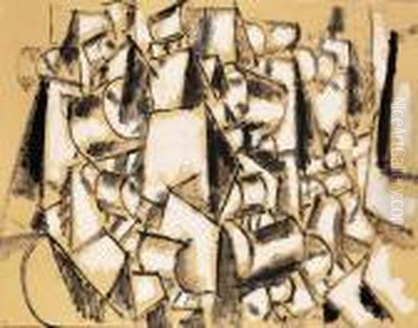 Contraste De Formes Oil Painting by Fernand Leger