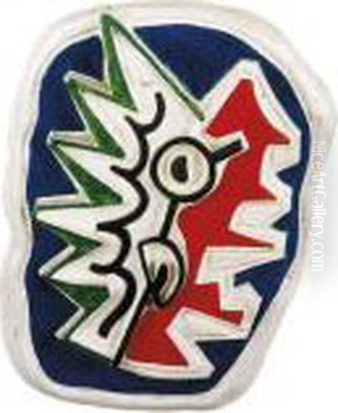 Pointe Rouge Et Verte Oil Painting by Fernand Leger
