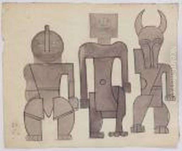 La Creation Du Monde Oil Painting by Fernand Leger