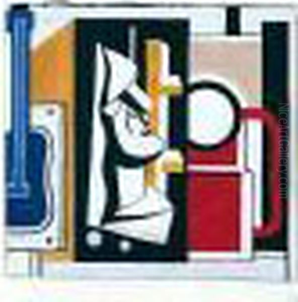 Nature Morte Au Masque De Platre Oil Painting by Fernand Leger