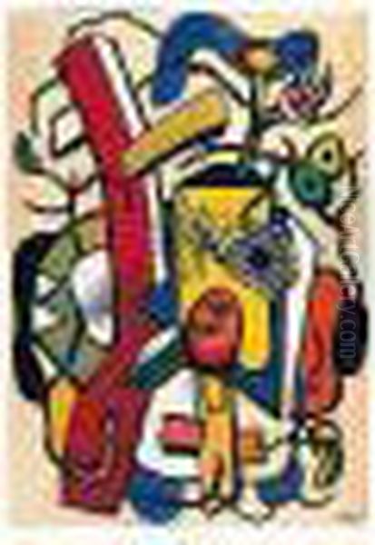 Nature Morte Oil Painting by Fernand Leger