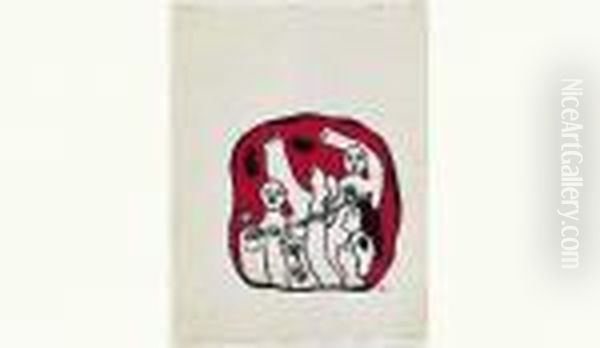 Etude Pour La Joie De Vivre Oil Painting by Fernand Leger
