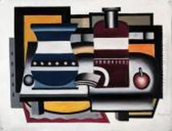 Nature Morte Oil Painting by Fernand Leger