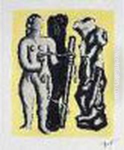 Femme Au Fond Jaune
