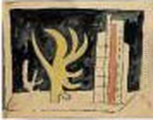 Gratte-ciel Et Arbre Oil Painting by Fernand Leger