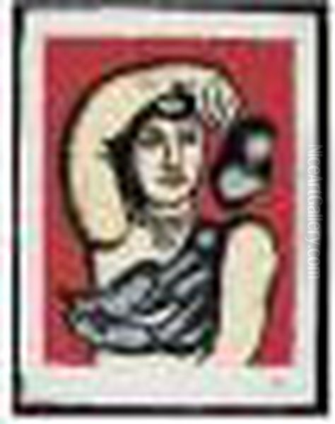 Marie L'acrobate, 1948. Oil Painting by Fernand Leger