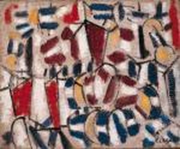 Contraste De Formes Oil Painting by Fernand Leger