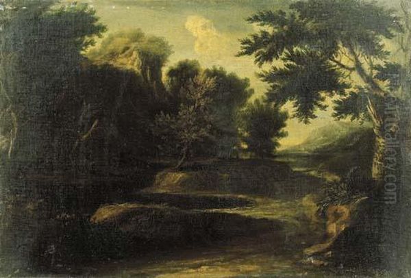 Paesaggio Laziale Agreste Oil Painting by Andrea Locatelli
