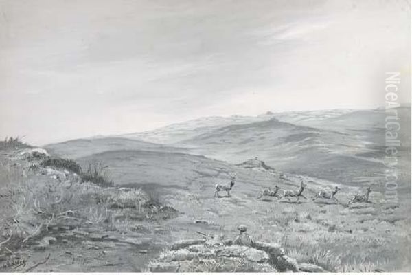 In Dangerous Territory Oil Painting by George Edward Lodge