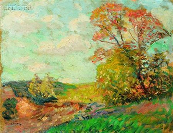 Autumn Landscapes Oil Painting by Robert Henry Logan