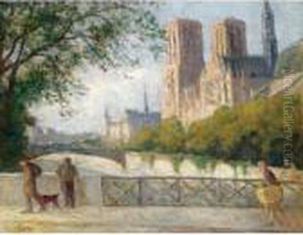 Notre Dame, Paris Oil Painting by Maximilien Luce