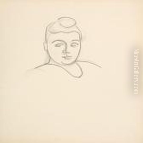 Portraits Of Among Others The Artist's Wife Yrsa Oil Painting by Vilhelm Lundstrom