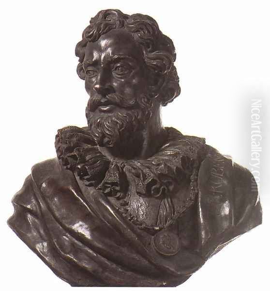 Bust of Rubens Oil Painting by Jorg Petel